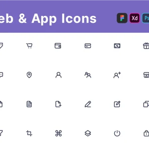 Modern Web Line Icon